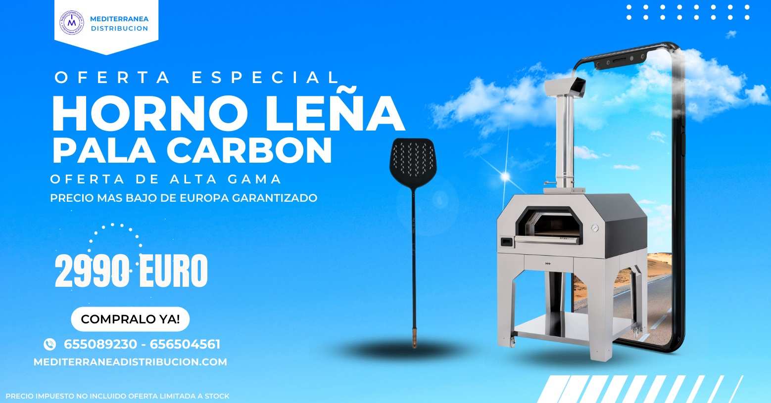 Oferta Especial Horno Leña + Pala Carbon