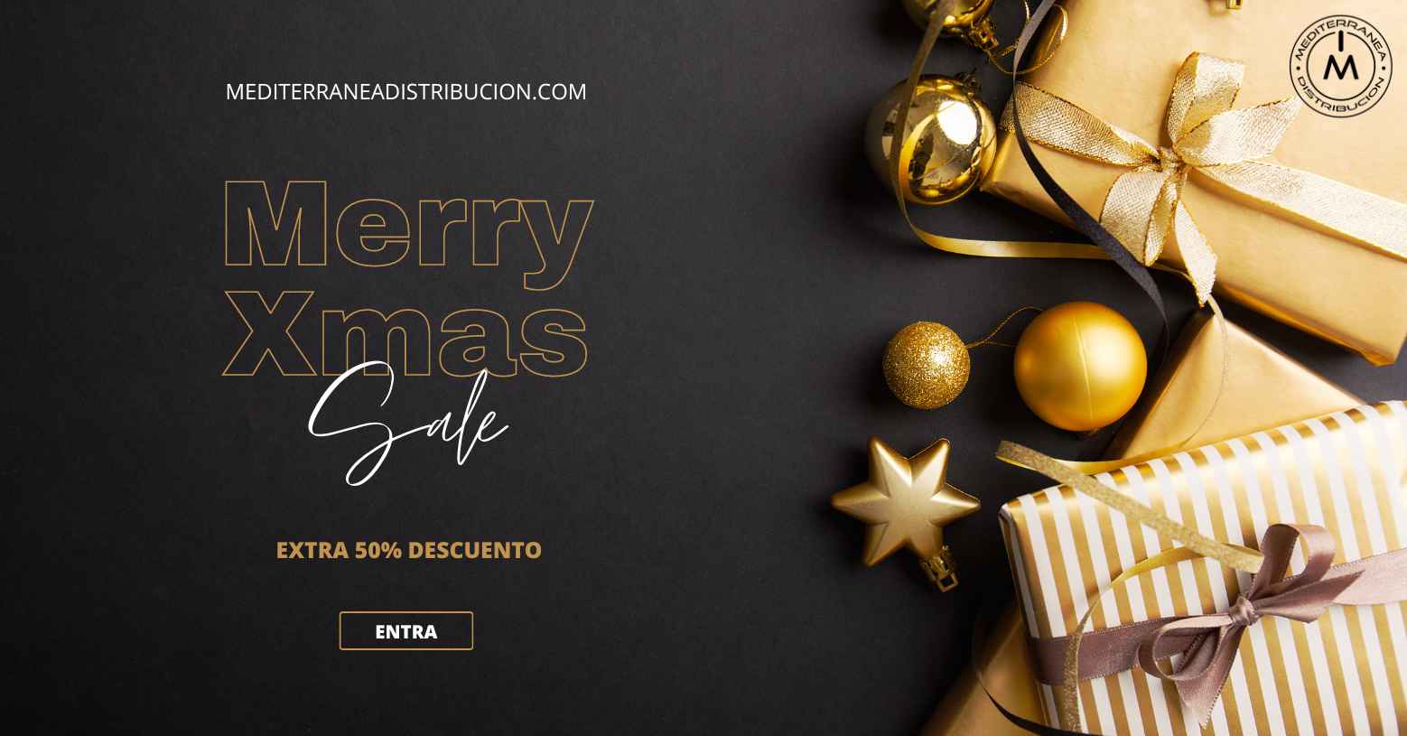Merry Christmas co 50 % off en Mediterranea Distribucion