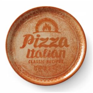 PLATO PARA PIZZA RECIPE COLLECTION BRICK RED